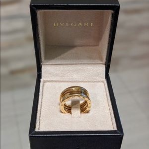 Authentic Bulgzri B zero ting 3 band 18 k solid gold